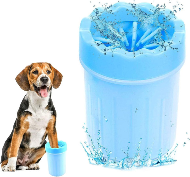 Dog Paw Cleaner For Large Dogs, Dog Paw Washer Cup, 2 In 1 Portable Silicone Pet Cleaning Brush Feet Cleaner For Dogs,Dog Foot Cleaner