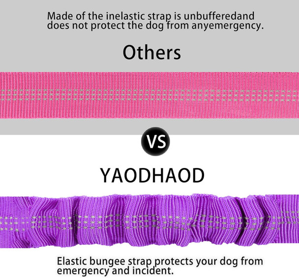 Yaodhaod Dog Seat Belts, Retractable Dog Seatbelts Harness For Car,Adjustable Restraint Safety Leads Vehicle Seatbelt Harness,Nylon Pet Safety Seat Belts Heavy Duty Car Harness For Dogs (Purple)