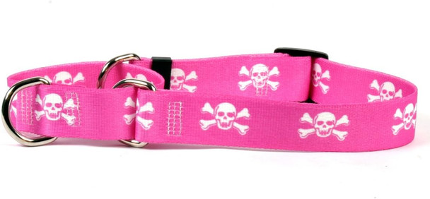 Yellow Dog Design Martingale Slip Collar, Pink Skulls, Large 27