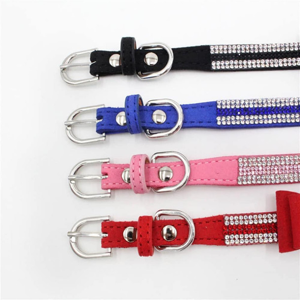 Rhinestone Dog Collar For Small Dogs, Bling Diamond Fancy Crystal Glitter Pretty Jewel Pet Puppy Collars For Xxs Xs Small Medium Large Breed Girl Dogs Female Cats Kitten, Colorful Red Xsmall Rhinestone Dog Collar For Small Dogs, Bling Diamond Fancy Crystal Glitter Pretty Jewel Pet Puppy Collars For Xxs Xs Small Medium Large Breed Girl Dogs Female Cats Kitten, Colorful Red Xsmall