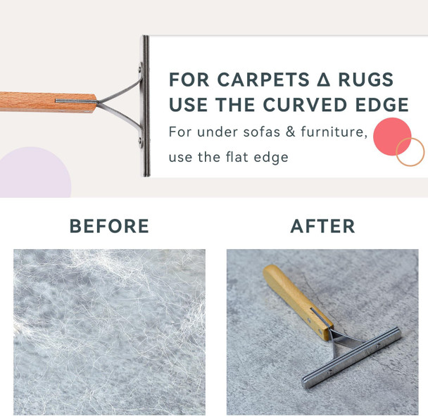 Pet Hair Remover,Lint Remover For Deep Cleaning Special Cat Hair Remover Multi Fabric Edge And Carpet Dog Hair Remover For Car,Rugs,Couch,Pet Towers-Easy Gets To Every Hair