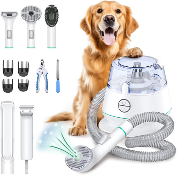 Dog Grooming Vacuum Kit Brush For Shedding, 13000Pa Vacuum Suction 99% Pet Hair, Large Capacity, 52 Db Low Noise Dog Vacuum For Shedding Grooming For Dogs Cats Pets