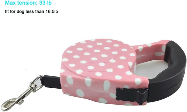 Blovess Yueton 16.5 Ft Pet Dog Cat Puppy Retractable Leash Traction Rope Walking Lead Leash (Pink) Blovess Yueton 16.5 Ft Pet Dog Cat Puppy Retractable Leash Traction Rope Walking Lead Leash (Pink)