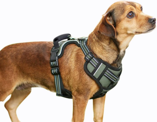Adjustable Outdoor Pet Harness, Easy Control Padded Reflective Dog Vest Harness, For Small Medium Large Dogs