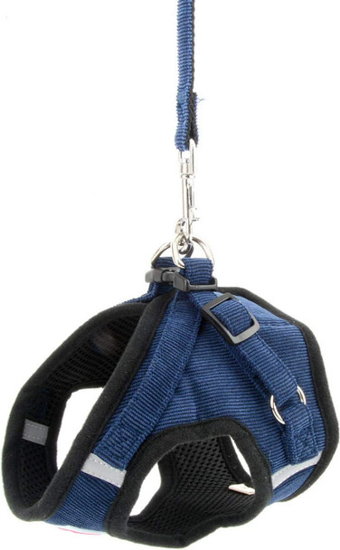 Zunea Small Dog Harness And Leash Set No Pull Adjustable Reflective Step-In Puppy Boy Girl Vest Harnesses Soft Corduroy Mesh Padded For Pet Dogs Cats Chihuahua Blue S Zunea Small Dog Harness And Leash Set No Pull Adjustable Reflective Step-In Puppy Boy Girl Vest Harnesses Soft Corduroy Mesh Padded For Pet Dogs Cats Chihuahua Blue S