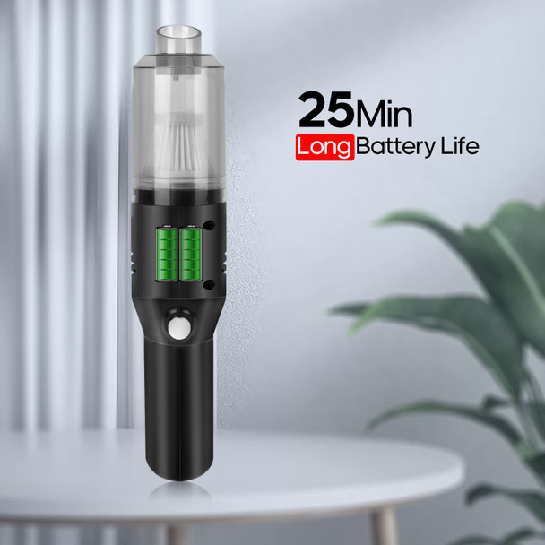 Portable Mini Car Vacuum Cleaner, High Power Cordless400G Handheld Rechargeable Vacuum Cleaner For Desk V06
