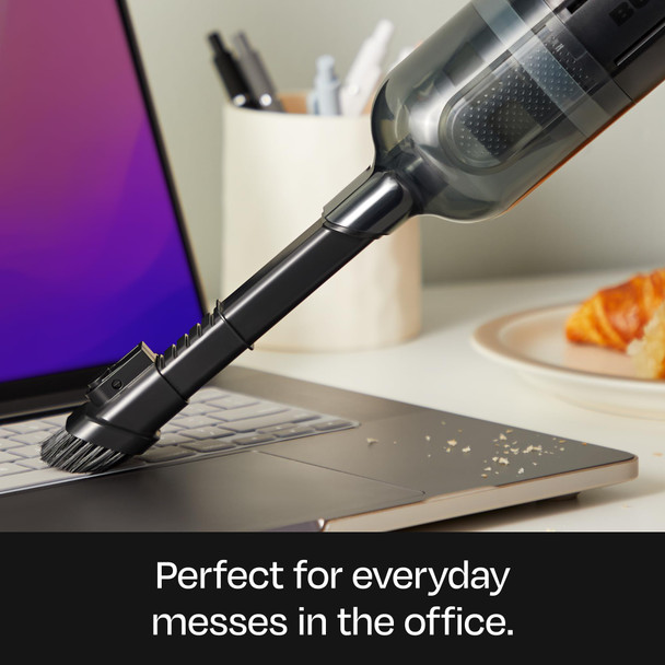 Buff Cordless Handheld Vacuum, Rechargeable Car Vacuum Cleaner With Combo Crevice And Brush Tool Included, For Home, Office, Car, Pets Black