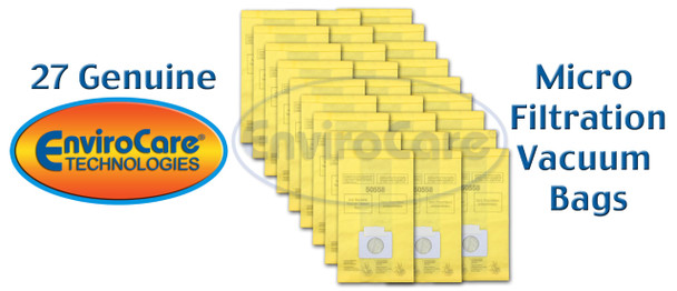 Envirocare Micro Filtration Vacuum Cleaner Dust Bags Designed To Fit Kenmore Canister Type C Or Q 50555, 50558, 50557 And Panasonic Type C5 27 Pack