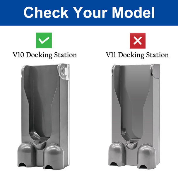 Vacuum Docking Station Wall Mounted Accessories Bracket Compatible With Dyson V10 Vacuum Cleaners Only Part No.96904201 Does Not Fit Dyson V11 Vacuum Cleaners Vacuum Docking Station Wall Mounted Accessories Bracket Compatible With Dyson V10 Vacuum Cleaners Only Part No.96904201 Does Not Fit Dyson V11 Vacuum Cleaners