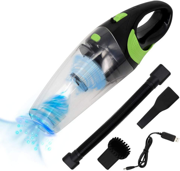 Hikins Handheld Car Vacuum Cleaner Vacuum Cordless With Quick Charger Tech Portable 120W Strong Suction Wet Dry Use Vac For Home,Car,Office Pet Hair Cleaning