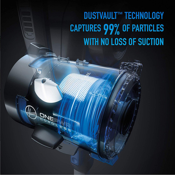 Hoover Onepwr Blade Max High Performance Cordless Stick Vacuum Cleaner With Extra Battery, Lightweight, For Pets, Bh53350E, Black