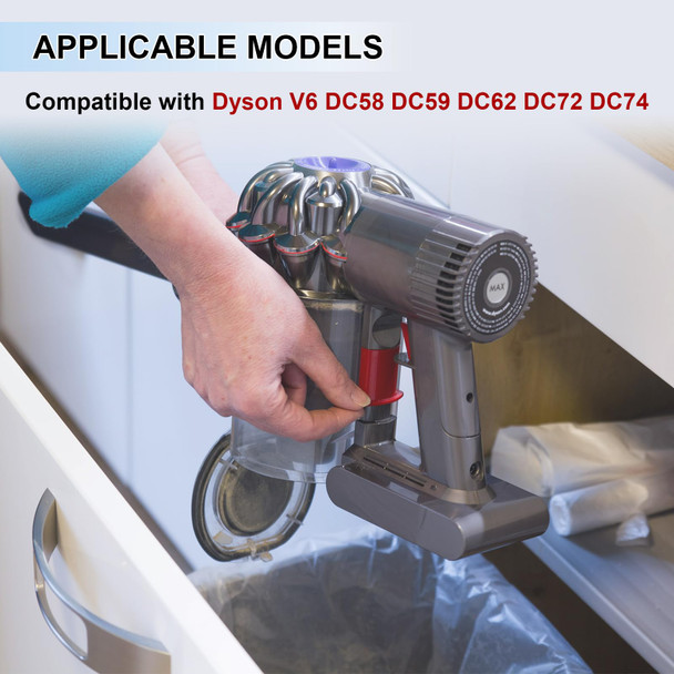 Dust Bin For Dyson V6 Dc58 Dc59 Dc62 Dc74 Vacuum Cleaner B Interface Canister Bin Part No. 96566001