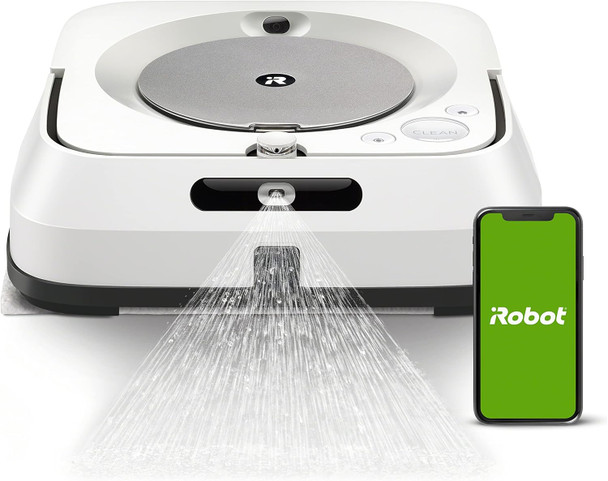 Irobot Braava Jet M6 6110 Ultimate Robot Mop Wifi Connected, Precision Jet Spray, Smart Mapping, Works With Alexa, Ideal For Multiple Rooms, Recharges And Resumes, White, Braava M6 Irobot Braava Jet M6 6110 Ultimate Robot Mop Wifi Connected, Precision Jet Spray, Smart Mapping, Works With Alexa, Ideal For Multiple Rooms, Recharges And Resumes, White, Braava M6