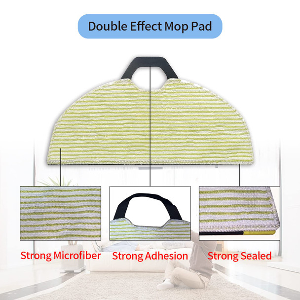 Jyailifis Rv2610Wa Vacuum Mop Pads Compatible With Shark Rv2610Wa Rv2620Wa Rv2410Wd Av2610Wa Ai Ultra 2 In1 Robot Vacuum, 4 Mop Pads, 2 Filters, 4 Side Brushe