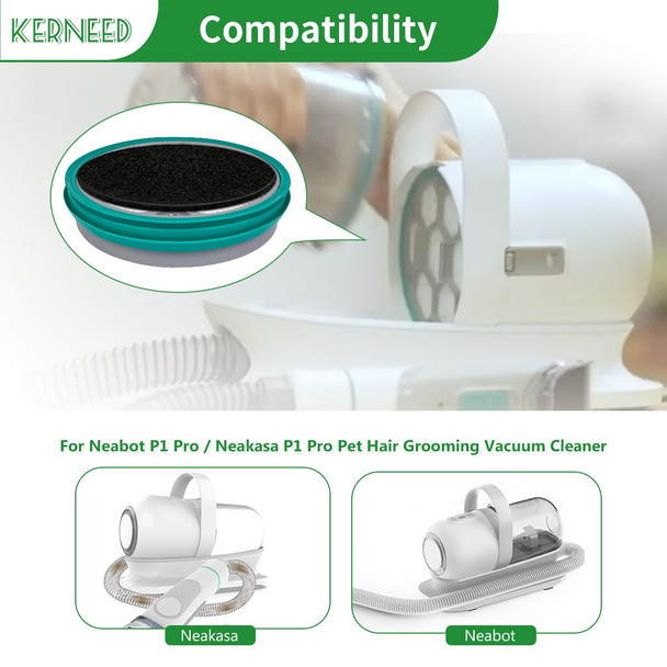 Hepa Filter Sponge Accessories For Neakasaneabot P1 Pro Pet Grooming Kit & Vacuum3 Hepa Filters+7 Sponges