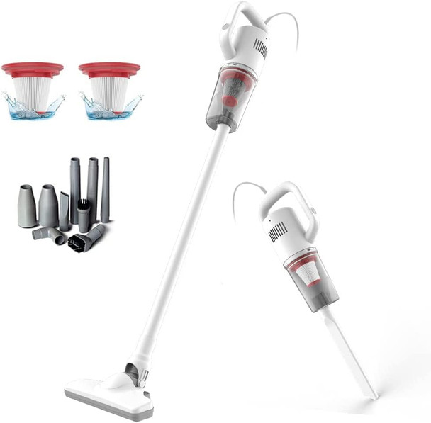 Stick Vacuum Cleaner, Corded Handheld Vacuum Cleaner Mini Electric Broom For Pet Hair Hardwood Floor Cat Litter Carpet Cleaning 16Ftcord