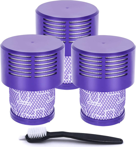 d Version 3 Pack Hepa V10 Filters Compatible With V10 Cyclone Series, V10 Absolute, V10 Animal, V10 Total Clean, V10 Motorhead, Sv12, Part No. 96908201, Washable And Reusable