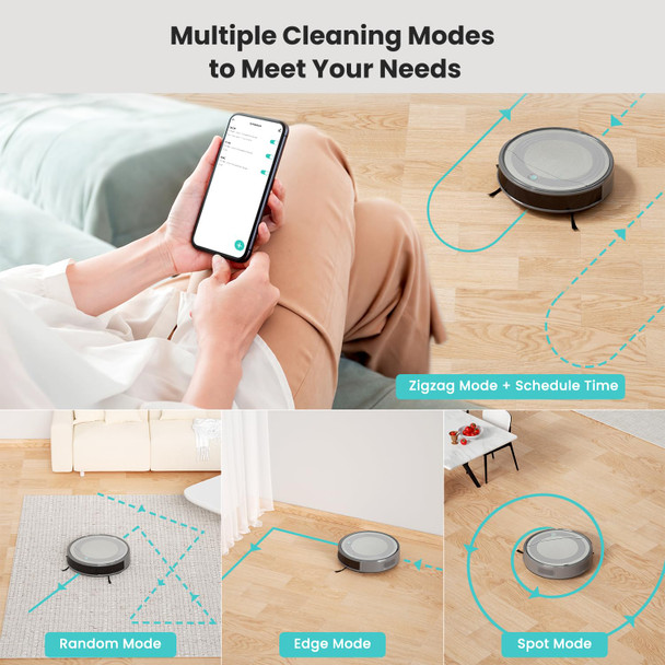 Lefant M310 Robot Vacuum With Precisense Avoiding, 4500Pa Strong Suction Robot Vacuum Cleaner, Slim, Selfcharging, 140Mins, Appwifialexa, Robot Vacuum Ideal For Pet Hair Lefant M310 Robot Vacuum With Precisense Avoiding, 4500Pa Strong Suction Robot Vacuum Cleaner, Slim, Selfcharging, 140Mins, Appwifialexa, Robot Vacuum Ideal For Pet Hair