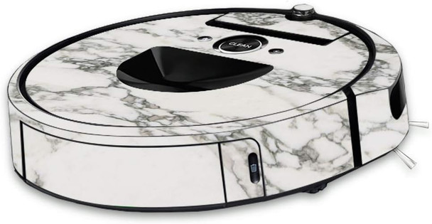 Mightyskins Skin Compatible With Irobot Roomba I7 Robot Vacuum White Marble Protective, Durable, And Unique Vinyl Decal Wrap Cover Easy To Apply, Remove, And Change Styles Made In The Usa