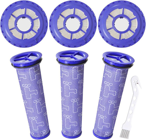 6 Pack Vacuum Filter For Dyson Dc41 Dc41 Dc65 Dc66 Vacuum,3 Pack Post Filter & 3 Pack Pre Filter