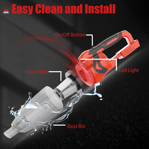 200W Handheld Vacuum Cordless For Milwaukee 18V Max Battery, Lightweight Handheld Vacuum With 8Kpa Strong Suction, For Pet Hair Keyboard Dust Office Car And Home Cleaningbattery Not Included 200W Handheld Vacuum Cordless For Milwaukee 18V Max Battery, Lightweight Handheld Vacuum With 8Kpa Strong Suction, For Pet Hair Keyboard Dust Office Car And Home Cleaningbattery Not Included