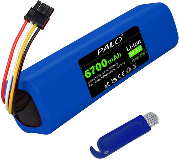 Brr2P4S5200S 6700Mah Battery For Xiaomi Mijia Xiaowa Roborock S50 S51 S52 S55 Mijia S5 S6 Pure T4 T6 1St And 2Nd Generation Robot Vacuum Cleaner
