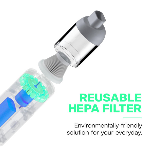 Raycon Portable Handheld Cordless Vacuum With 120W Motor And 7000Pa Strong Suction, Hepa Filter, Pet Hair Vacuum, Car Vacuum Cleaner, White Raycon Portable Handheld Cordless Vacuum With 120W Motor And 7000Pa Strong Suction, Hepa Filter, Pet Hair Vacuum, Car Vacuum Cleaner, White