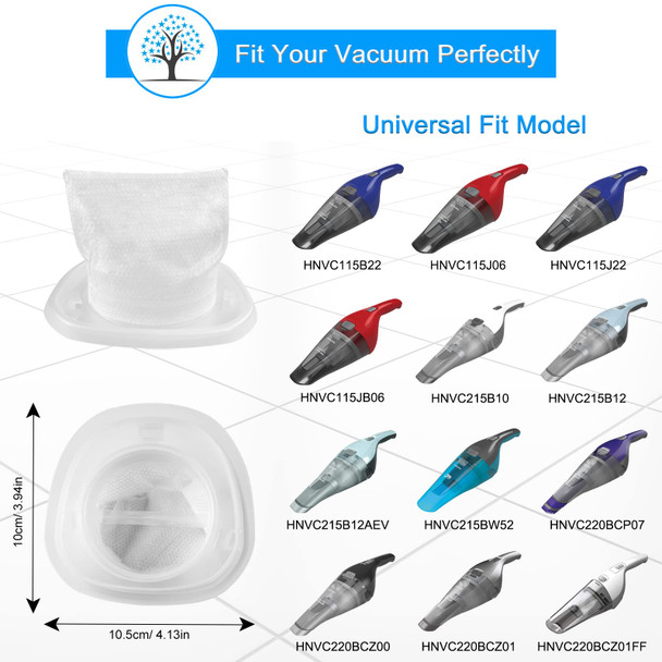 Hnvcf10 Filters For Black And Decker Hnvc220B, Hnvc215B, Hnvc215B10, Hnvc215B12Aev, Hnvc215Bw52, Hnv215B12, Hnvc115B22, Hnvc115J, Hnvc115J06, Hnvc115B, Hnvc220Bcz01, Washable, 8 Pack Hnvcf10 Filters For Black And Decker Hnvc220B, Hnvc215B, Hnvc215B10, Hnvc215B12Aev, Hnvc215Bw52, Hnv215B12, Hnvc115B22, Hnvc115J, Hnvc115J06, Hnvc115B, Hnvc220Bcz01, Washable, 8 Pack