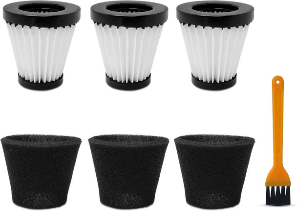 3 Pack Handheld Vacuum Cleaner Filter Compatible With Dirt Devil Scorpion Handheld Vacuum Cleaner Style F117, Compare To Part Ad40117