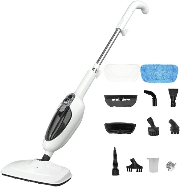 Steam Mop For Hardwood Cleaning, Steam Cleaner, Multipurpose Adapter Accessories, Floor Steamer, Lightweight, 20Ft Power Cord, 2 Pads, 1200W, 300Ml Water Capacity, 18 Secs Heat Up By Sandoo, Sc1050 Steam Mop For Hardwood Cleaning, Steam Cleaner, Multipurpose Adapter Accessories, Floor Steamer, Lightweight, 20Ft Power Cord, 2 Pads, 1200W, 300Ml Water Capacity, 18 Secs Heat Up By Sandoo, Sc1050