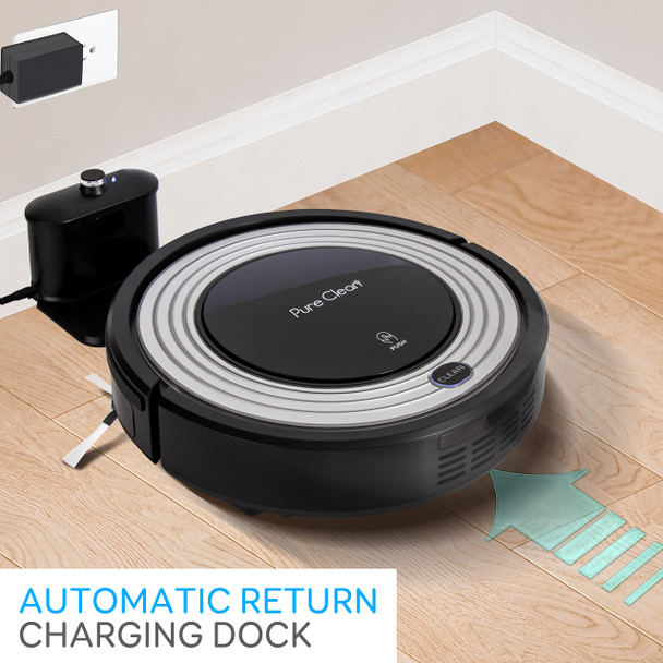 Serenelife Automatic Programmable Robot Vacuum Cleanerrobotic Auto Home Cleaning For Clean Carpet Hardwood Floor W Self Activation And Charge Dockpet Hair & Allergies Friendlypureclean Pucrc96B.8 Serenelife Automatic Programmable Robot Vacuum Cleanerrobotic Auto Home Cleaning For Clean Carpet Hardwood Floor W Self Activation And Charge Dockpet Hair & Allergies Friendlypureclean Pucrc96B.8