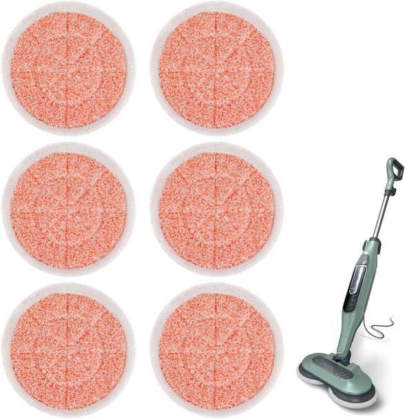 S7000 Pads Steam Mop Pads Compatible With Shark S7000Amz S7001 S7001Tgt S7000 S7201 S7000C Series Reusable Mop Refill, Steam & Scrub Allinone Hard Floor Steam Mop 6 Pack