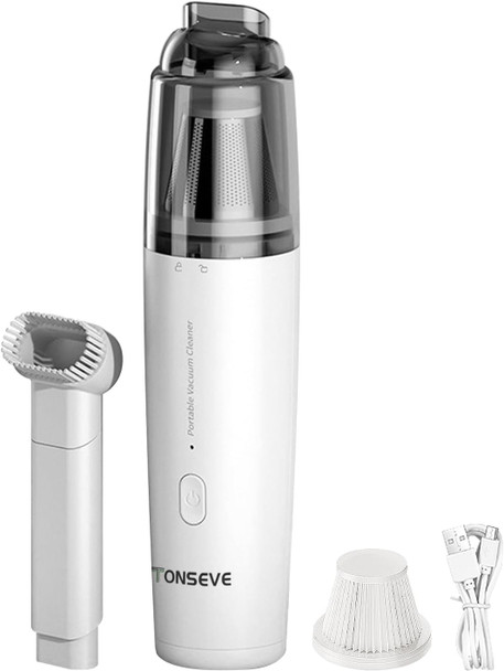 T7 Handheld Vacuum Cordless, Rechargeable Portable Car Vacuum Cleaner With High Suction, Small Vacuum Cleaner With 25 Mins Runtime, 2In1 Mini Vacuum For Car Home Office Pet, 2 Filters,White T7 Handheld Vacuum Cordless, Rechargeable Portable Car Vacuum Cleaner With High Suction, Small Vacuum Cleaner With 25 Mins Runtime, 2In1 Mini Vacuum For Car Home Office Pet, 2 Filters,White