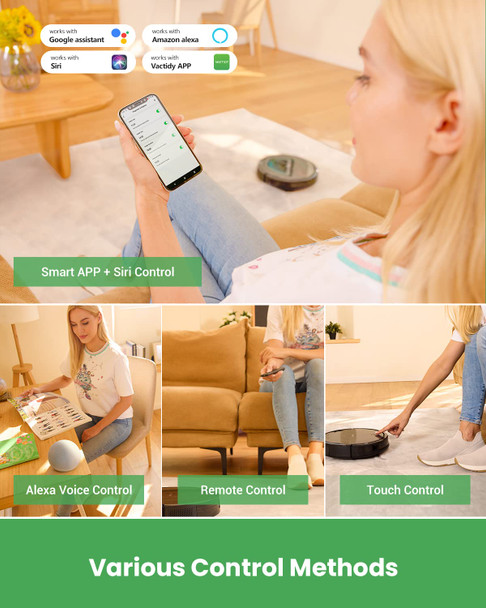 Vactidy T8 Robot Vacuum And Mop Combo, Wifiappalexasiri Control, Robotic Vacuum Cleaner With Gyro Navigation, Selfcharging, Slim, Good For Hard Floor, Pet Hair, Carpet Vactidy T8 Robot Vacuum And Mop Combo, Wifiappalexasiri Control, Robotic Vacuum Cleaner With Gyro Navigation, Selfcharging, Slim, Good For Hard Floor, Pet Hair, Carpet