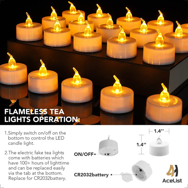 50 PCS Butterfly Luminary Bags & 50 PCS Battery Tea Lights, White Luminary Bags with Flameless Candles, LED Lamp Holiday Flameless LED Tealight for Outdoor Christmas Thanksgiving Decorations