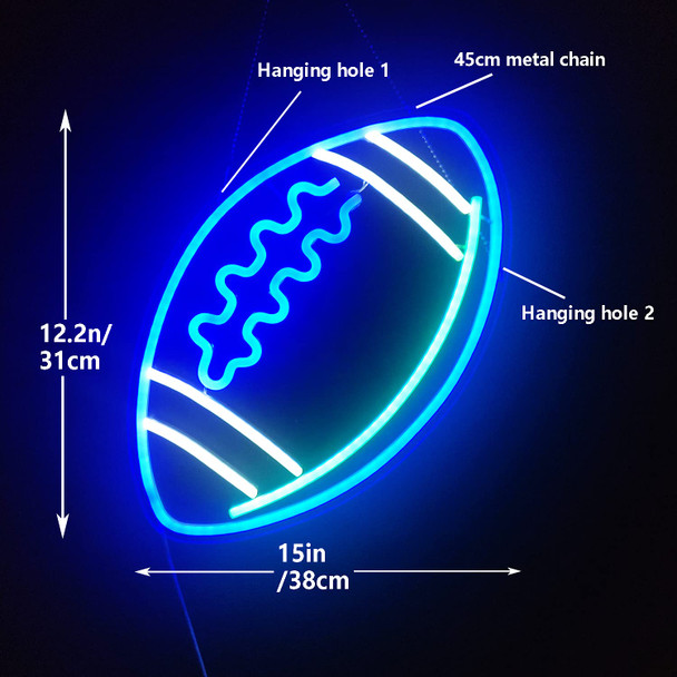 Ajoyferris Blue Neon Signs Football Shape Neon Signs for Wall Decor Neon Lights Neon Lights Signs Neon Led Sign Light Up Sign Neon Signs for Bedroom Kids Rugby Game Room College Party Christmas s Ajoyferris Blue Neon Signs Football Shape Neon Signs for Wall Decor Neon Lights Neon Lights Signs Neon Led Sign Light Up Sign Neon Signs for Bedroom Kids Rugby Game Room College Party Christmas s