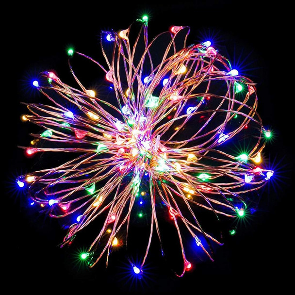 2 Pack Sound Activated Music String Lights,32.8ft 100LEDs 12 Modes Waterproof Copper Wire Multicolor AA Battery Powered String Lights with Remote Control for Bars,Parties,Christmas,Wedding Dance.
