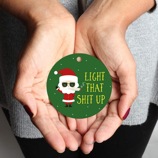 Andaz Press Marijuana Pot Cannabis Weed Round Metal Christmas Ornament Keepsake, Light That Shut Up, Santa Blunt, 1-Pack, Christmas Ideas Weed Ornaments for Christmas Tree Weed Christmas Ornaments Andaz Press Marijuana Pot Cannabis Weed Round Metal Christmas Ornament Keepsake, Light That Shut Up, Santa Blunt, 1-Pack, Christmas Ideas Weed Ornaments for Christmas Tree Weed Christmas Ornaments