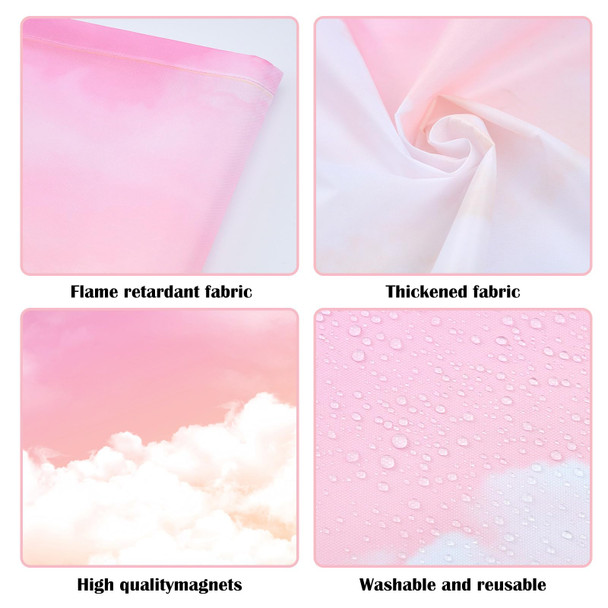 2 Pcs Fluorescent Light Covers - 4 x 2 Feet Light Covers for Ceiling lights Classroom, Magnetic Light Filters for Office, Hospitals, Home. Rainbow