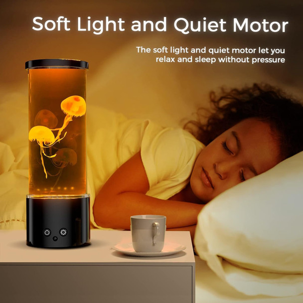Jellyfish Lamp, 17 Color Changing Jelly Fish Tank Mood Lamps for Home Office Room Desktop Decoration, Jellyfish Aquarium Night Light Christmas s for Kids Teens Girls Boys Adults