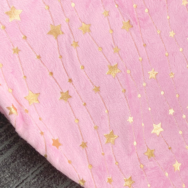 Pink Christmas Tree Skirt with Glitter Golden Star Print 30 Inch Xmas Tree Skirt Base Cover Mat for Christmas Tree Holiday Home Party Decorations - 78cm Pink Christmas Tree Skirt with Glitter Golden Star Print 30 Inch Xmas Tree Skirt Base Cover Mat for Christmas Tree Holiday Home Party Decorations - 78cm