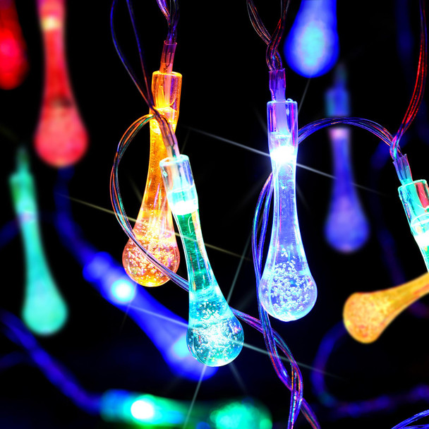 Bencailor Christmas String Lights Christmas Tree Decorative Lights String Lights Hanging Tree Yard Porch Balcony Lights Waterproof for Christmas Tree Party Wedding (Colorful)