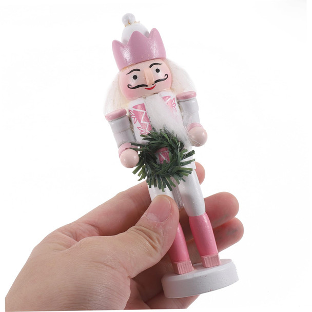 BESPORTBLE 5Pcs Nutcracker Ornaments Wooden Soldier Christmas Decorations Nutcracker Figurines for Xmas Tree Hanging Decor Holiday Party Supplies