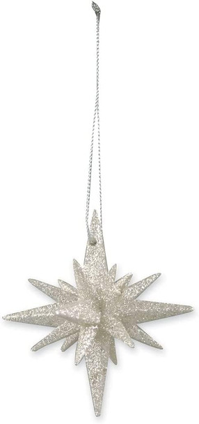 Bethany Lowe Platinum Sparkle Moravian Star Set of 6 Bethany Lowe Platinum Sparkle Moravian Star Set of 6