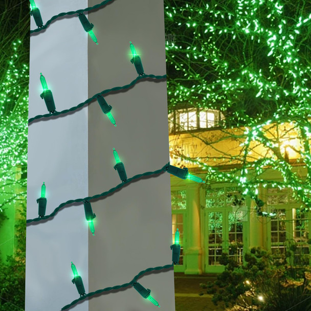 Boltigen Green Christmas Lights Halloween Lights, 75 Led Soft Twinkle Lights, 37 of 75 Lights Twinkle, UL 28 Ft Waterproof Plug-in Twinkling Lights Indoor Outdoor Decoration