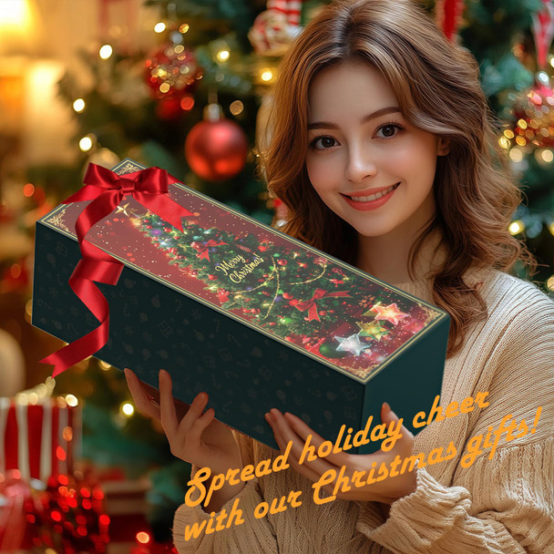 Solar Christmas Decorations Outdoor, 2 Pack 30 Inch Solar Christmas Tree Outdoor Waterproof, Artificial Pine Outdoor Christmas Trees for Yard with Christmas Ornaments, Small Christmas Tree with Lights