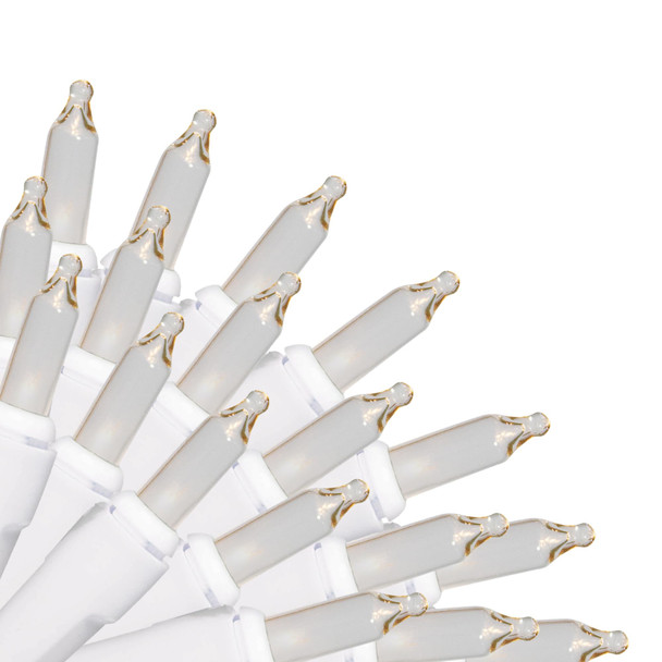 Brite Star 100 Count Mini String Christmas Lights, Clear - 22 feet Indoor/Outdoor Christmas Tree Lights with White Wire Brite Star 100 Count Mini String Christmas Lights, Clear - 22 feet Indoor/Outdoor Christmas Tree Lights with White Wire