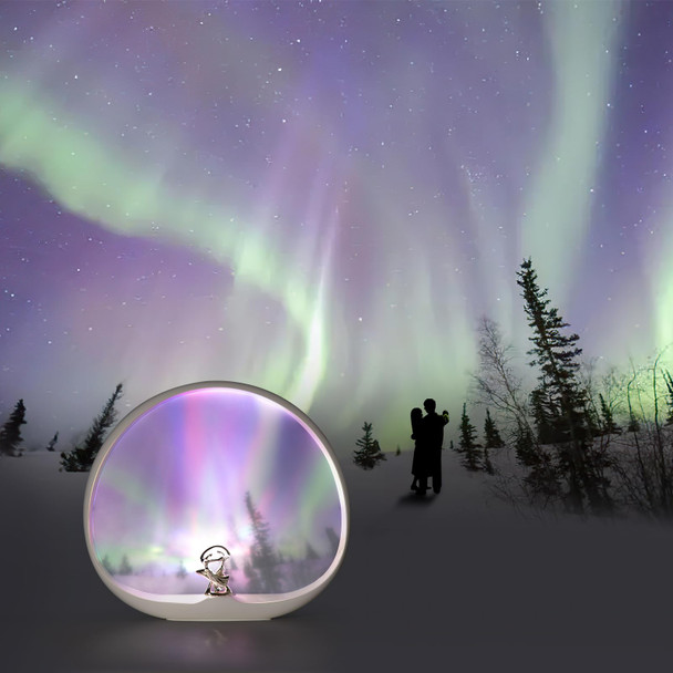 Northern Lights Aurora Lights, Multiple Colors Dynamic touch Lamp, Anniversary/Valentine's Day/ Christmas/ Birthday s. Suitable for Kids/Girls/Adults, Bedroom décor Romantic Holiday Ideas