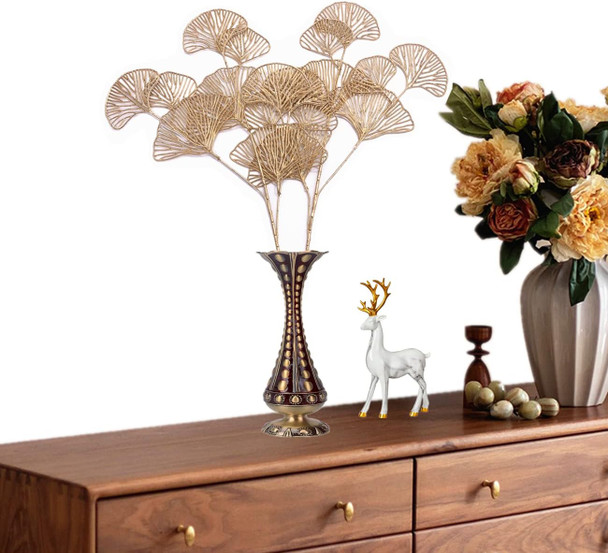 Christmas Artificial Plants Decoration 26" Tall, CATTREE Fake Plastic Golden Apricot Leaves Simulation Ginkgo Leaf Grass for Wedding Party Indoor DIY Home Office Table Centerpieces Decor Gold - 2 Pack Christmas Artificial Plants Decoration 26" Tall, CATTREE Fake Plastic Golden Apricot Leaves Simulation Ginkgo Leaf Grass for Wedding Party Indoor DIY Home Office Table Centerpieces Decor Gold - 2 Pack