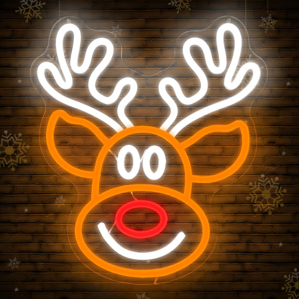 Christmas Elk Neon Sign for Wall Decor Dimmable Christmas Neon Sign Light Deer Led Neon Night Light Up Animal Neon Sign for Bedroom Children Kids Living Room Winter Home Party Christmas Elk Neon Sign for Wall Decor Dimmable Christmas Neon Sign Light Deer Led Neon Night Light Up Animal Neon Sign for Bedroom Children Kids Living Room Winter Home Party